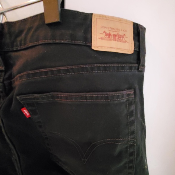 Levi's Too Superlow Boot Cut Black Jean #524 - 11M - Picture 4 of 5